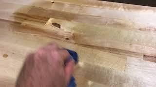 SECRET to a perfect finish on a butcher block countertop (watco review)