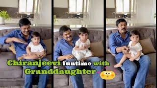 Megastar Chiranjeevi most adorable video with his Granddaughter (Mimi song fun) | Celebrity Mirror