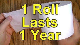 How to Save Money on Toilet Paper by Using Only 1 Roll per Year