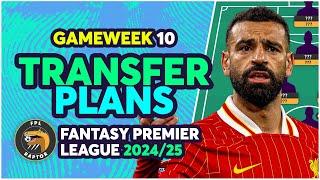 SELL HAALAND, BUY SALAH?  | MY FPL GAMEWEEK 10 TRANSFER PLANS | Fantasy Premier League Tips 2024/25