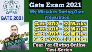 Gate Failure Stories ||My Mistakes During Gate Preparation || Low Marks In Test Series #gate2024