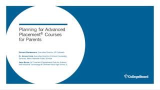 Planning for Advanced Placement for Parents