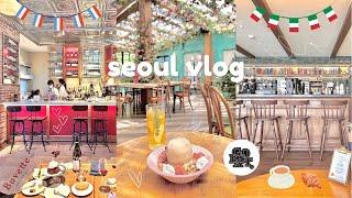  seoul vlog | andaz staycation, working from sinsa & dosan cafés, french bistro & espresso bar