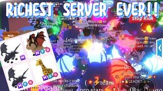 Trading MEGA BAT DRAGON in the RICHEST SERVER I have EVER seen!!  SEE the BEST Pet in the Game 