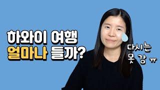 하와이 7박 8일 자유여행에 들어간 비용은?