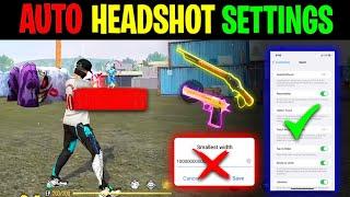 AUTO HEADSHOT SETTING 2022 | AUTO HEADSHOT IN FREE FIRE  | MR ATUL YT