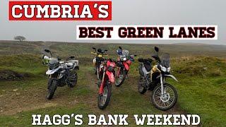 Riding the best green lanes Cumbria has to offer. Hagg’s Bank reunion weekend. On my Honda CRF300L