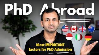 Phd in USA | Factors that make a PhD application stand out - 100% guaranteed admission!!