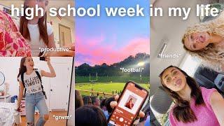 high school week in my life vlog *football game, friends, picture day, + more*