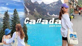 CANADA Travel Vlog  Moraine lake, lake Louise, cute tea house, and Banff town