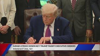 Judge strikes down key trump tariff executive orders