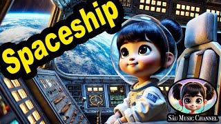 Spaceship in Outer Space  Kids Song | Children's Music English  Little Sau