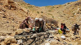 The daily life nomadic of the Nader and Zrabano | Adding a watering trough pond for sheeps