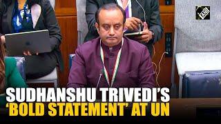 MP Sudhanshu Trivedi delivers India’s message at the UN on the issue of Peace Keeping Operation