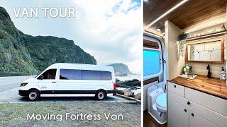 Moveing Fortress Van｜開著走的移動城堡 - 擁有超美獨立浴室與6種休憩模式的露營車 ｜Crafter 大T ｜Craftervan