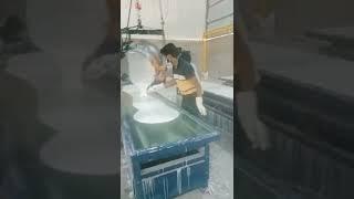 nano white artificial sheet making video 3.60mtr&75cm tile