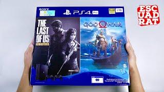 Unboxing PS4 Pro God of War & The Last of Us Remastered Bundle English, Playstation 4 Pro 1TB 4K