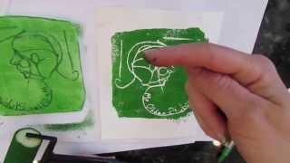 How to make Styrofoam prints I