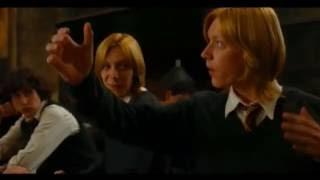 Harry Potter-Fred invited Angelina to the prom