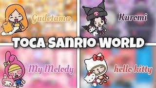 Toca life world | Hello kitty  vs My melody  vs Kuromi  [ toca boca free house ideas ]