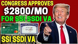 *Congress Approves* $2800/Mo Boosted Checks For Seniors On Social Security SSI SSDI VA! On Nov. 27th