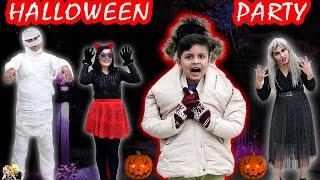 HALLOWEEN PARTY with family | Makeup and party ideas | Family Comedy | Aayu and Pihu Show