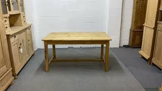 Handmade Reclaimed Pine Refectory Table 6’ x 3’ (K9808D) - Pinefinders Old Pine Furniture Warehouse