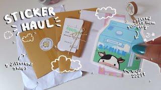 Sticker Haul + Unboxing | Small Sticker Businesses