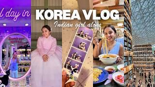 I wore a HANBOK in korea Kdrama Cafes+Starfield Library.