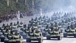 Chinese Type 99 and Type 96A Main Battle Tank Parade 2009