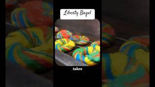 Liberty bagel is located in New York. #food #foodies #newyorkfood #bagelshop #bakery