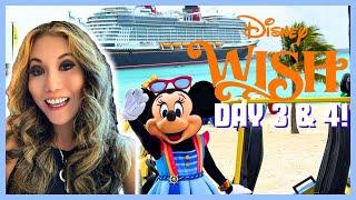 Day 3 & 4 on the DISNEY WISH  - BEST Castaway Cay Day, AquaMouse, Royal Gathering, 1923, & MORE! ️