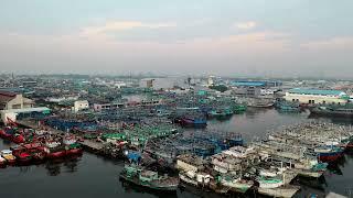  4K Drone View: Boats Anchored in the Port | Nautical Beauty from Above 