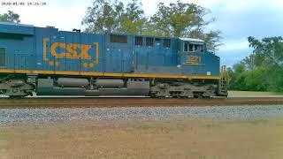 CSX 3221 leads Manifest in Folkston Georgia