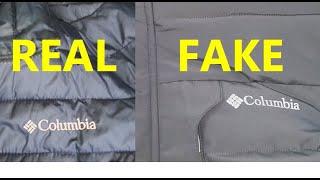 Columbia jacket real vs fake. How to spot fake Columbia down jackets