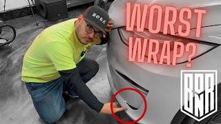 Tesla nightmare Removing (Another) Bad Tesla Wrap | Born Detailer