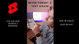 Now you can UNREAD Text Messages iPhone! #Shorts
