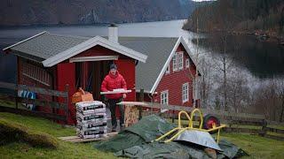 Alone Time at The Cabin - Trying To Finish the Toolshed Project | Norway