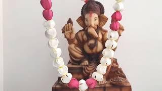 Garland making with flowers for God | Easy DIY Garland making for Ganesh Chaturthi festival #craft