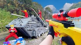 Nerf War | Amusement Park Battle 53 (Nerf First Person Shooter)