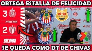 LES CERRO EL HOCICO A TODOS! ORTEGA ESTALLA DE FELICIDAD TRAS VICTORIA! SE QUEDA COMO DT DE CHIVAS