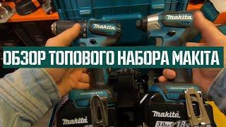 Makita набор аккумуляторного инструмента | Шуруповерт DDF483 | Тест Винтоверта DTD155