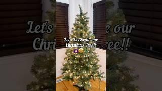 Decorating our Christmas Tree! ‍️ #christmas #vlog #shorts