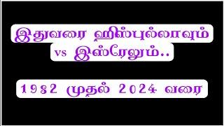 இதுவரை ஹி,ஸ்,புல்லாவும் vs இ,ஸ்,ரேலும்..1982 முதல் 2024 வரை