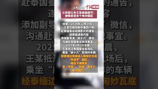 公安部公布演员王某被骗细节：被贩卖至多个电诈园区