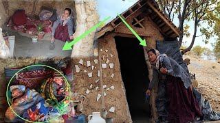 What an amazing mother: She defends her cottage during a stormy winter to protect her orphaned sons