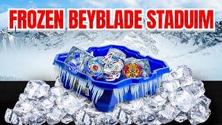 I Made FROZEN Beyblade Stadiums!