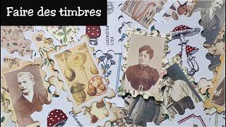 Idée pour ton Junk Journal (53) Faire des faux timbres ( Beebeecraft)