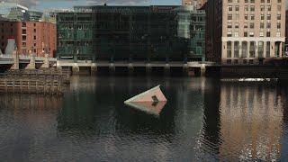 The Story Behind the Floating Building in Boston's Seaport