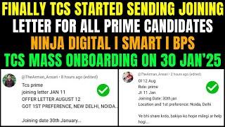 TCS Prime Candidates Joining Letter Out | Pending Ninja Digital Smart Ignite MBA | DOJ on 30 Jan’25